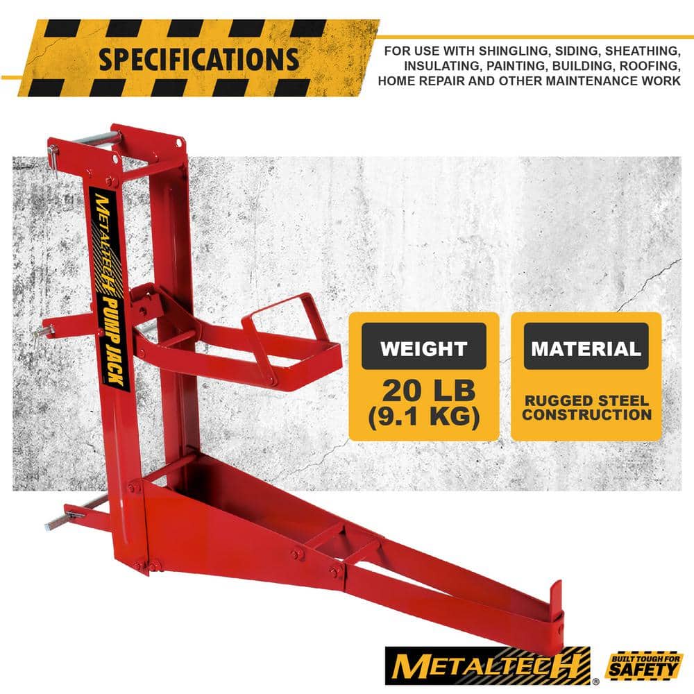 Red Steel Adjustable Pump Jack for Scaffolding