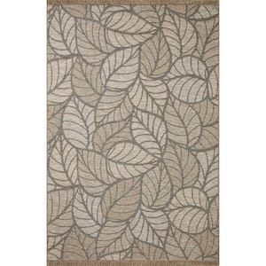 Dawn Natural Leaf 2 ft.-3 in. x 3 ft.-9 in. Indoor/Outdoor Area Rug