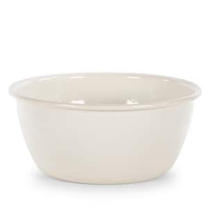 Cream Rolled Edge 3-Cup Enamelware Bowl (Set of 4)