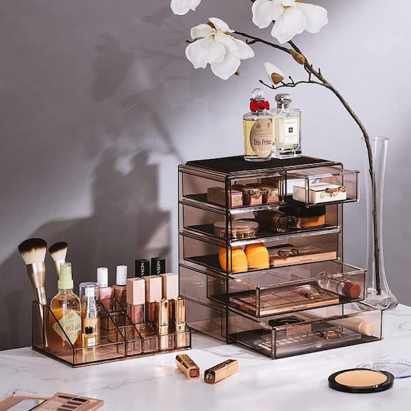 MARRONCREAM コスメラック Sorbus Freestanding 6-Drawer 6.25 in. x 14.25 in. 1-Cube Cosmetic