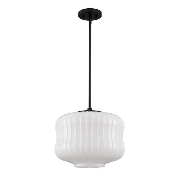 Cara 1-Light Matte Black Pendant Light