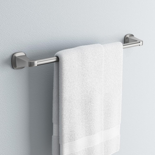 Belding Collection 24 in. Towel Bar in Satin Nickel