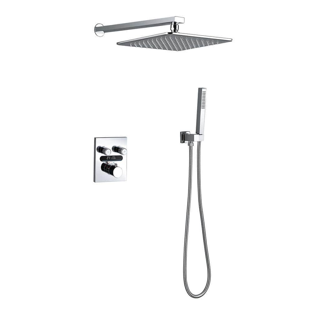IHOMEadore 2Spray Multifunction Wall Bar Shower Kit with Hand Shower
