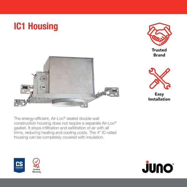 Contractor Select 4 in. New Construction IC Rated Incandescent Recessed Housing