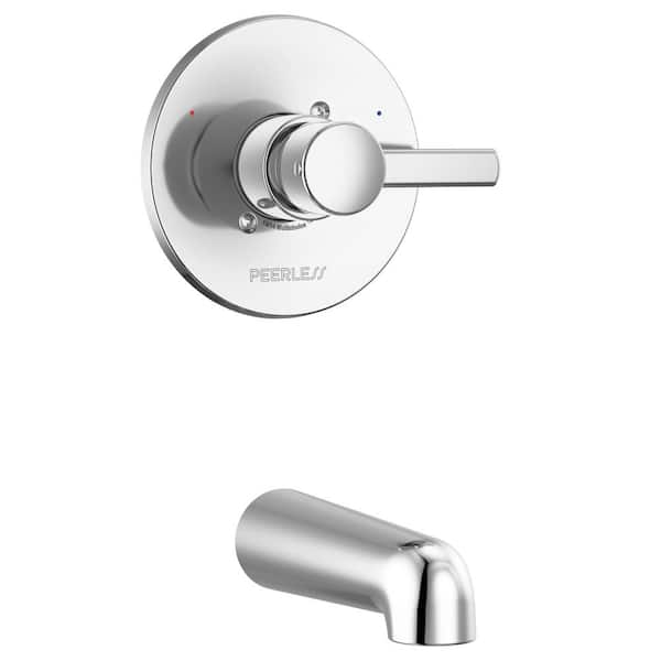 Peerless Precept 1-Handle Wall Mount Tub Trim Kit in Chrome (Valve Not Included)