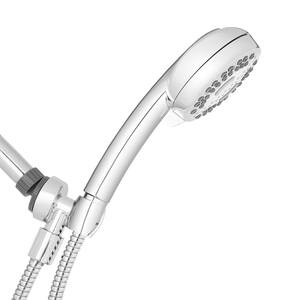 7-Spray Patterns with 1.8 GPM 4 in. Wall Mount Adjustable Handheld Shower Head in Chrome