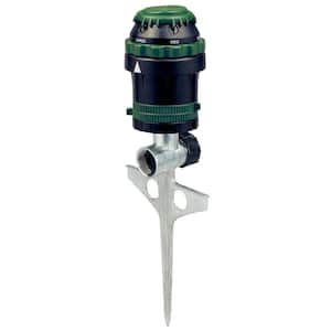 H2O-Six Rotating 6-Pattern Gear-Drive Sprinkler on Zinc Spike