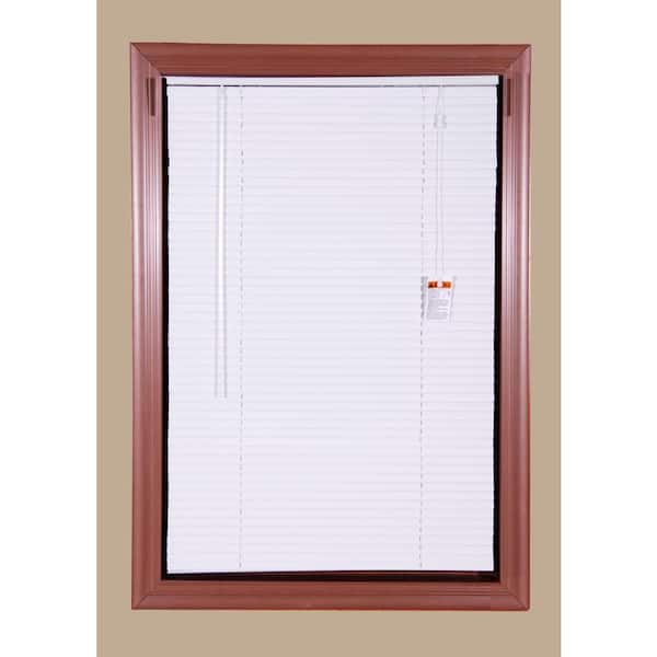 Bali Today White 1 in. Room Darkening Aluminum Mini Blind - 35 in. W x 64 in. L (Actual Size is 34.5 in. W x 64 in. L)