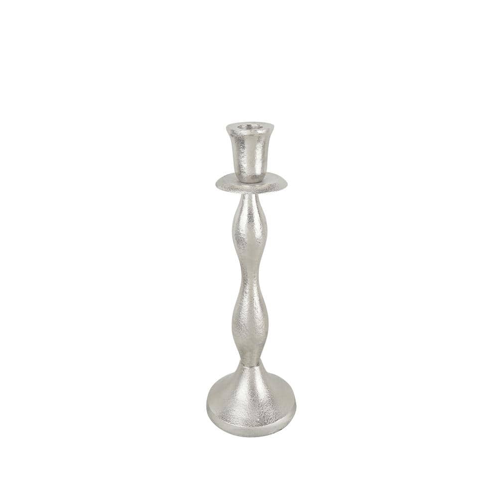 4 in. Dia x 12 in. Height, Nickel Aluminum Solid, Table Decorative Candle H