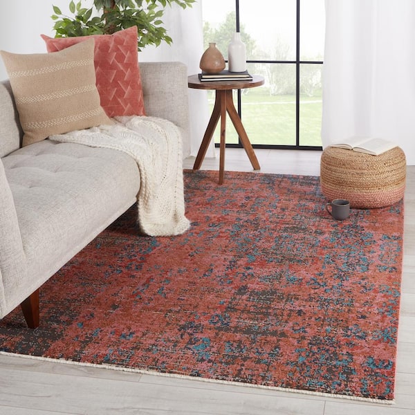 Vibe By Jaipur Living Ezlyn Red Teal 5, Teal And Red Rug