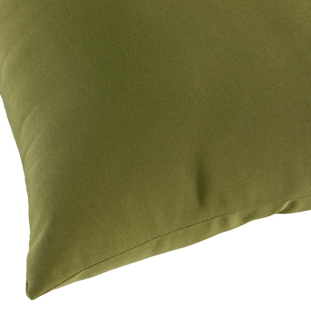 Hunter Green 17" Square Outdoor Throw Pillow Set