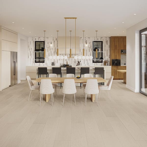 French Oak Mina 20 MIL 9.1 in. x 60 in. Click Lock Waterproof Luxury Vinyl Plank Flooring (30.45 sq. ft./case)