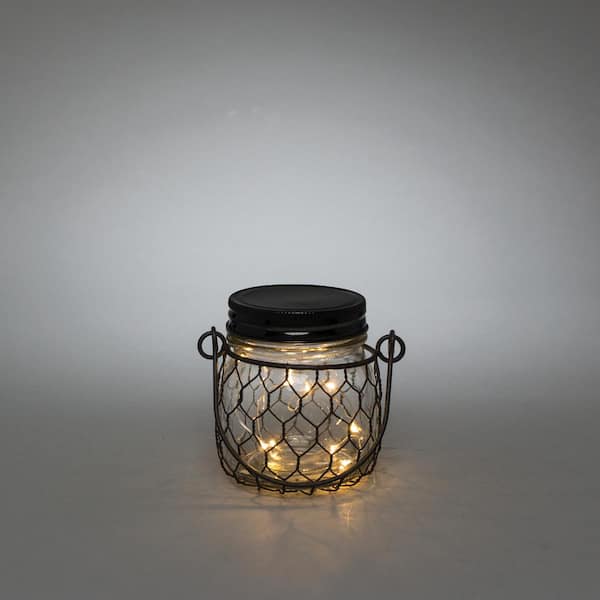 Decorative Christmas Holiday Frosted Mason Jar Luminaries Lantern Set  (Battery Operated, 4 PACK) from PaperLanternStore -  -  Paper Lanterns, Decor, Party Lights & More