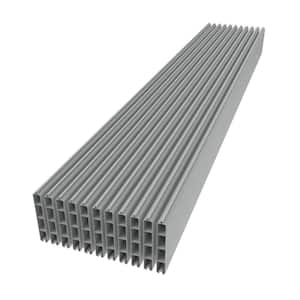 Mixed Materials 0.875 in. x 6 in. x 72.1 in. Gray Infill Boards (12-Pack)