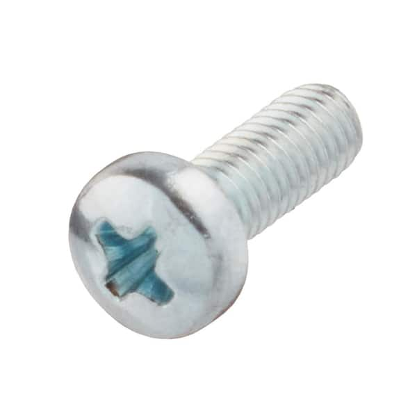 Everbilt M3-0.5x8mm Zinc Pan Head Phillips Drive Machine Screw 2-Pieces ...