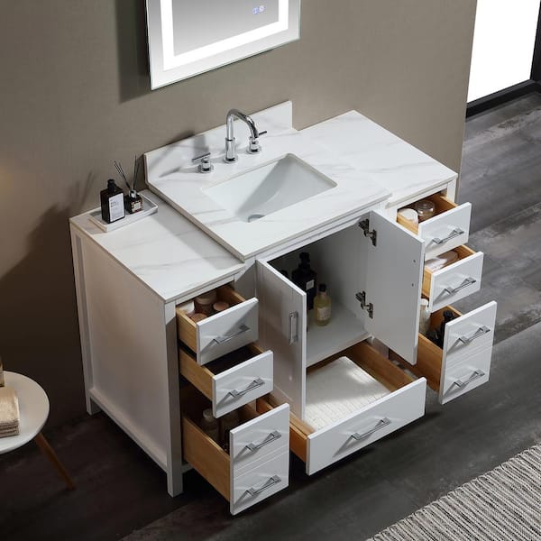 Modland Wilton 48 in. W x 22 in. D x 34 in . H Wood Bathroom Vanity Set