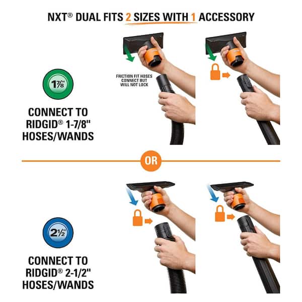 RIDGID 1-7/8 in. to 2-1/2 in. DA1709 NXT Dual Locking Utility