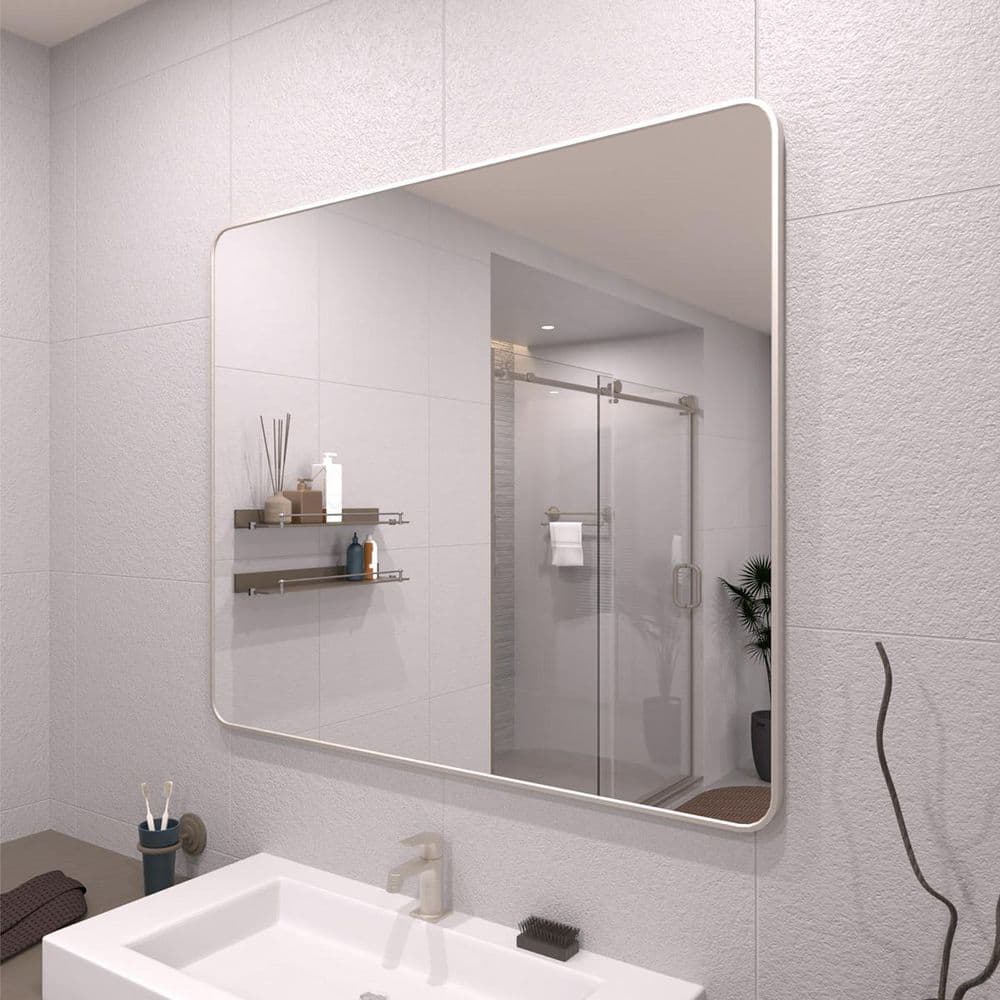 TaiMei 42 in. W x 36 in. H Rectangular Framed Wall Bathroom Vanity