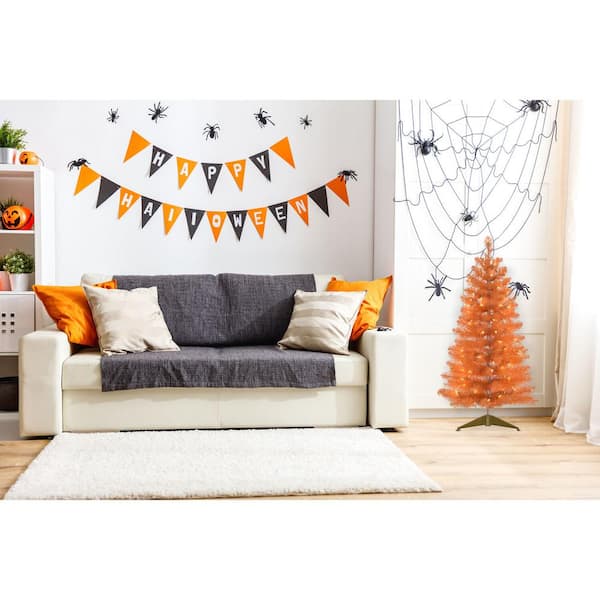 Haunted Living 2-ft x 3-ft Black/Orange/White Rectangular Indoor