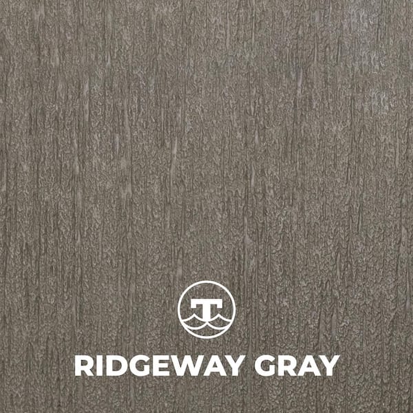 4 ft. x 4 ft. Drop-In Panel for Ridgeway Grey Composite Dock Decking for Boat Dock Systems