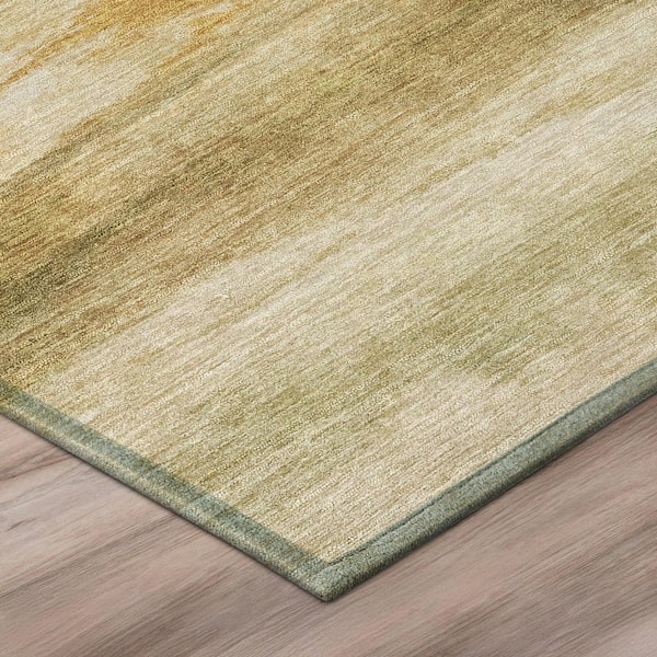 Chantille Machine Washable Indoor/Outdoor Abstract ACN3008 Honey 3 ft. x 4 ft. Area Rug
