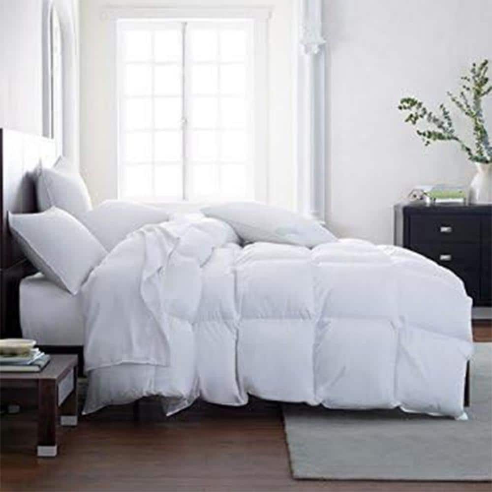All Season White Goose Down Alternative King Comforter