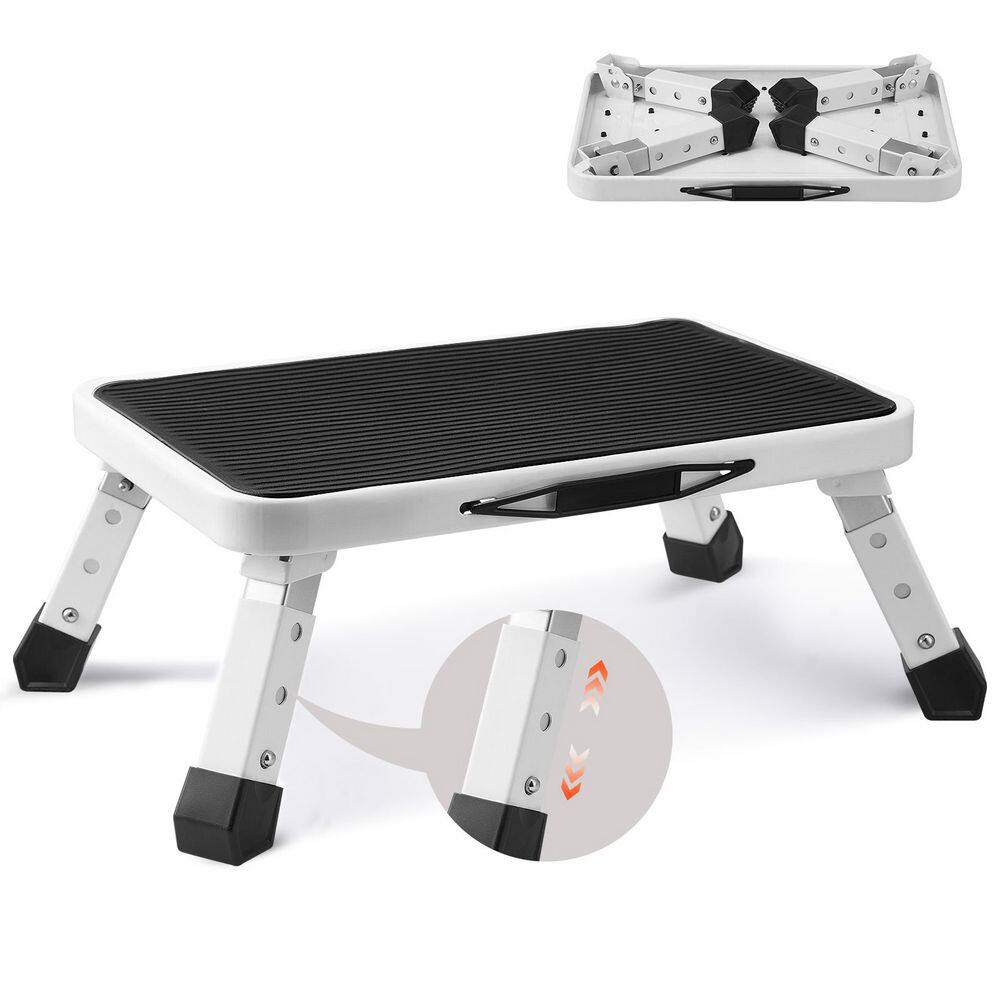 Step Stool 1-Step 330lbs. Capacity, Portable Toddler Step Stools, Folding Steel Step Ladder 3 Adjustable Height price history on PriceWatchPro