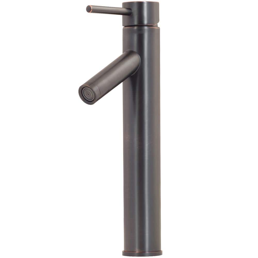Single Hole Single-Handle Vessel Bathroom Faucet in Oil Rubbed Bronze