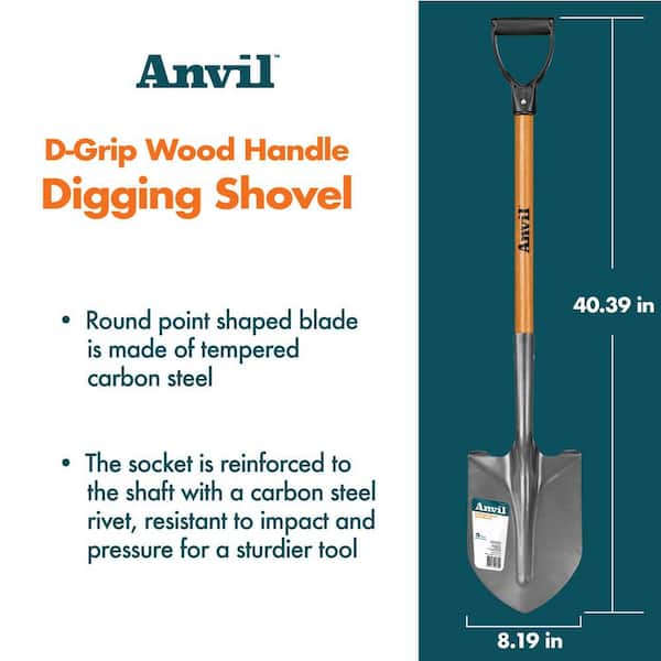 Heavy Duty 1100mm Square Digging Spade PYD Handle Landscaping Gardening Tool~5055538180927 01c Mp