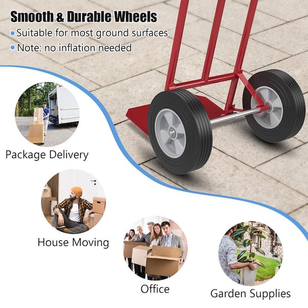 Fast delivery, goods delivery, hand truck, moving box, package