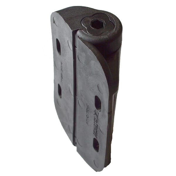 Black Nylon Polymer Self-Closing Adjustable Gate Hinges (2-Pack)