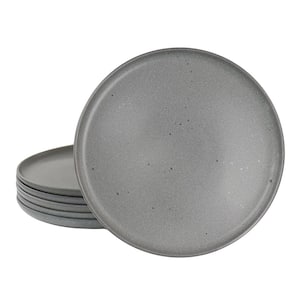 Landon 6-Pcs 10.5 in. Round Stoneware Dinner Plate Set in Truffle