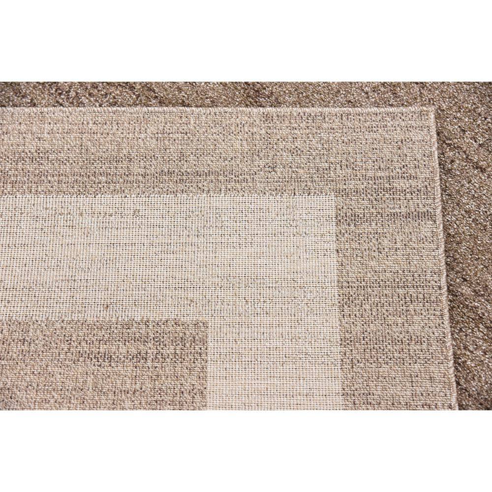 Angelica Light Brown and Ivory 7'x10' Easy-Care Area Rug