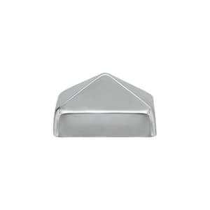 5 in. x 5 in. Stainless Steel Pyramid Slip Over Fence Post Cap