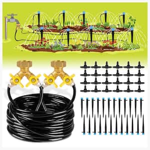 100ft Drip Irrigation Kit Plant Watering System, Automatic Irrigation Equipment Set for Garden