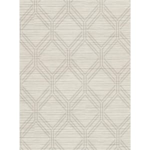 Vaughan Taupe Geometric Taupe Wallpaper Sample