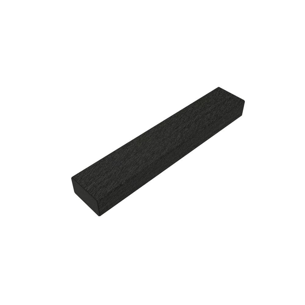 Alusions 1 in. x 2 in. Wood Grain Indian Ebony Composite Aluminum Coextruded End Caps (Bag of 10) price history on PriceWatchPro