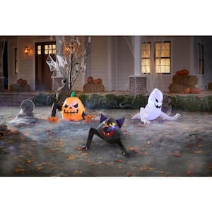 2.5 ft. Reaching Monster, Ghost, and Cat Halloween Inflatable Pack