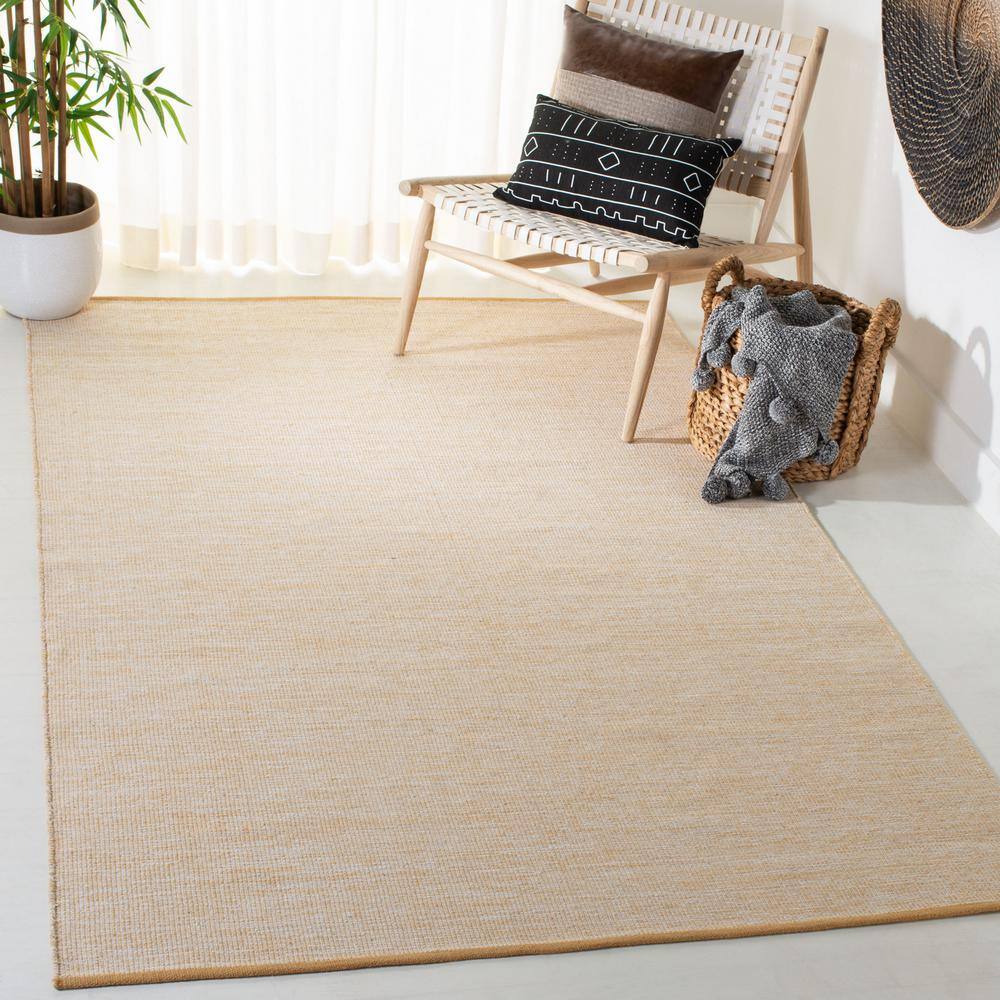 Coastal Breeze Blue Hand-Woven Cotton 4' x 6' Area Rug