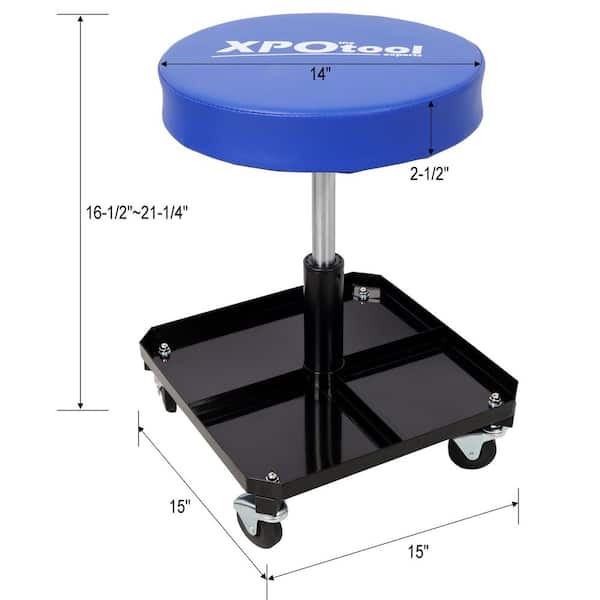 Oerbin 250 lbs. Rolling Pneumatic Creeper Garage, Adjustable