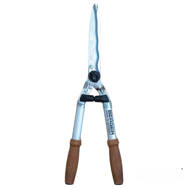 Berger 8.5 in. Hedge Shears, Wavy Blades with Cork Handles