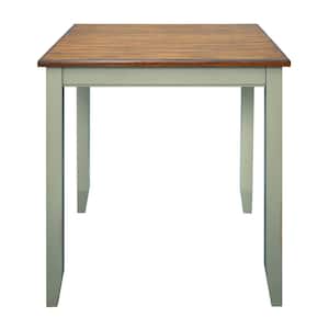 36 in L Green Counter Height Farmhouse Rustic Wood Dining Table