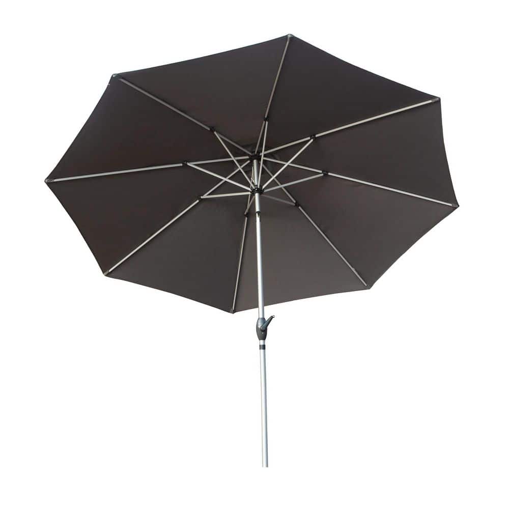 9 ft. Aluminium Market Tilt Patio Umbrella in Gray price history on PriceWatchPro