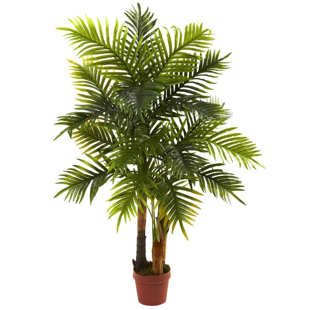 Artificial Silk Plant and Tree Closer to Nature Artificial 4ft Areca Palm Tree 
