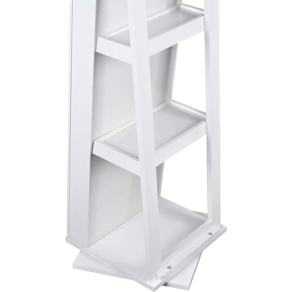 White 15.75 in. W x 64.96 in. H Modern Floor Mirror Full Length Mirror with