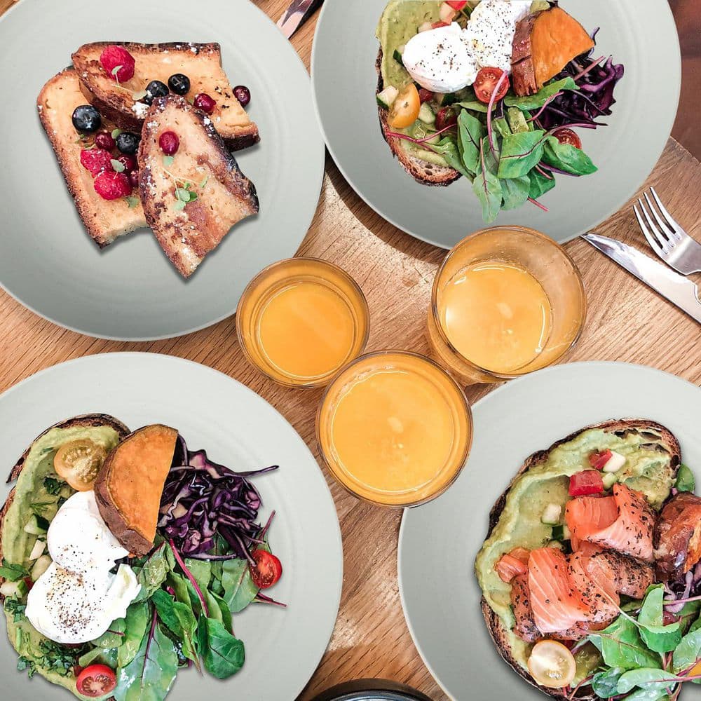 Wudkey 9 in. Gray Wheat Straw Unbreakable Dinner Plates (Set of 8) - Thumbnail 3