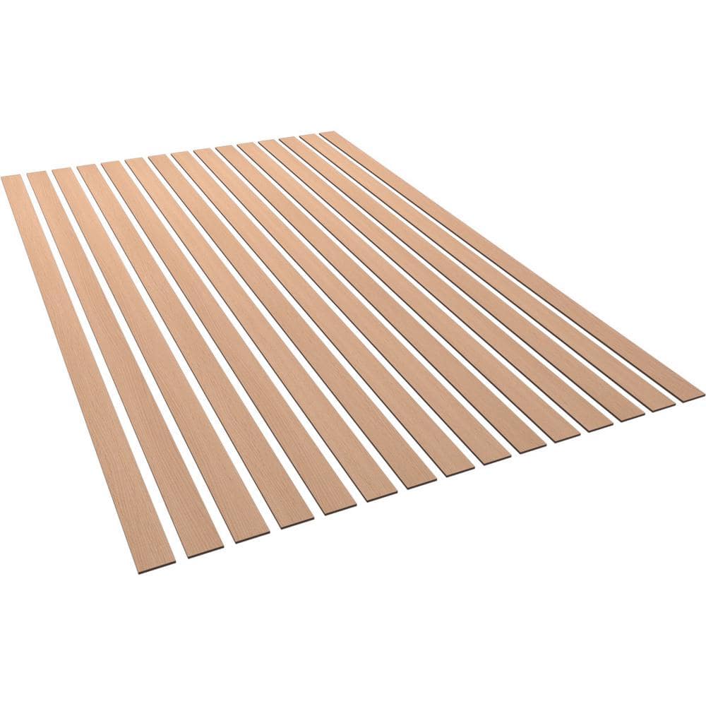 Alder Wood Adjustable Slat Wall Panel Kit, 94" Height