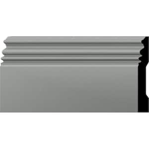 3/4 in. x 5 in. x 94-1/2 in. Primed Polyurethane Classic Baseboard Moulding