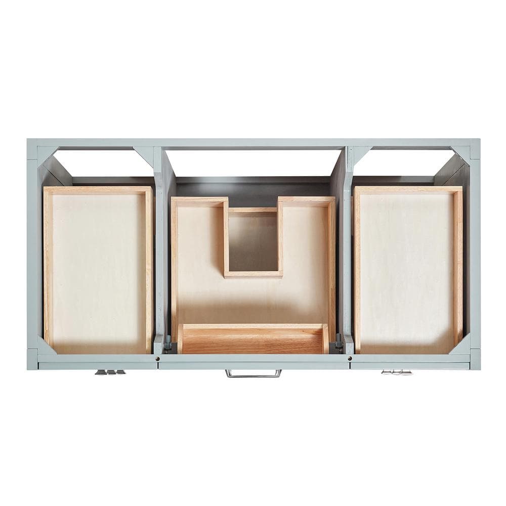 Monroe 42" Light Gray Wood Freestanding Vanity Cabinet