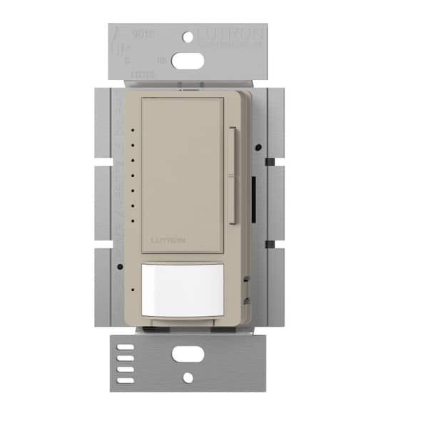 Lutron Maestro LED+ Vacancy-Only Sensor/Dimmer Switch, 150W LED, Single Pole/Multi-Location, Taupe (MSCL-VP153M-TP)